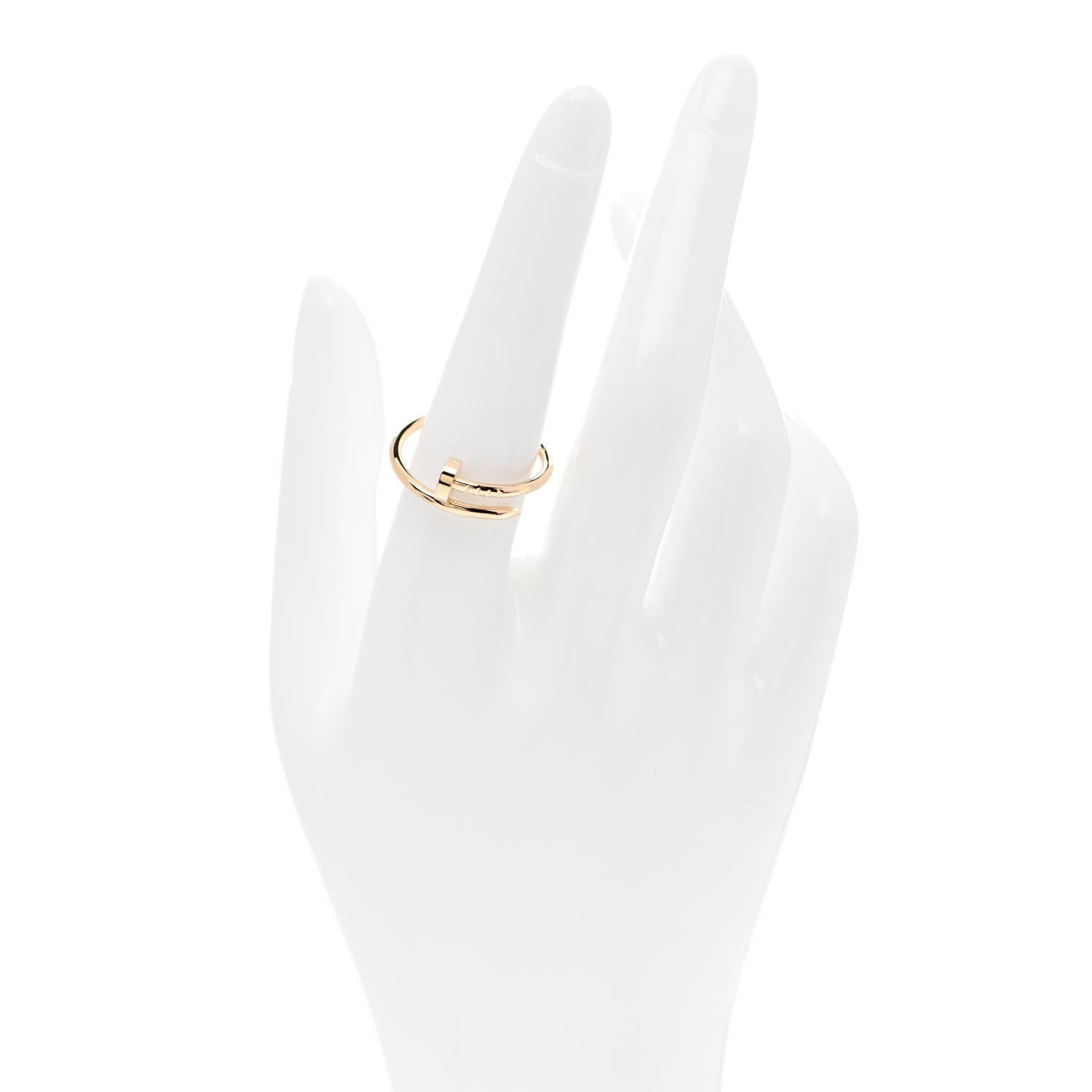 Cartier 18K Yellow Gold Small Juste Un Clou Ring 56 7.5 2 of 6