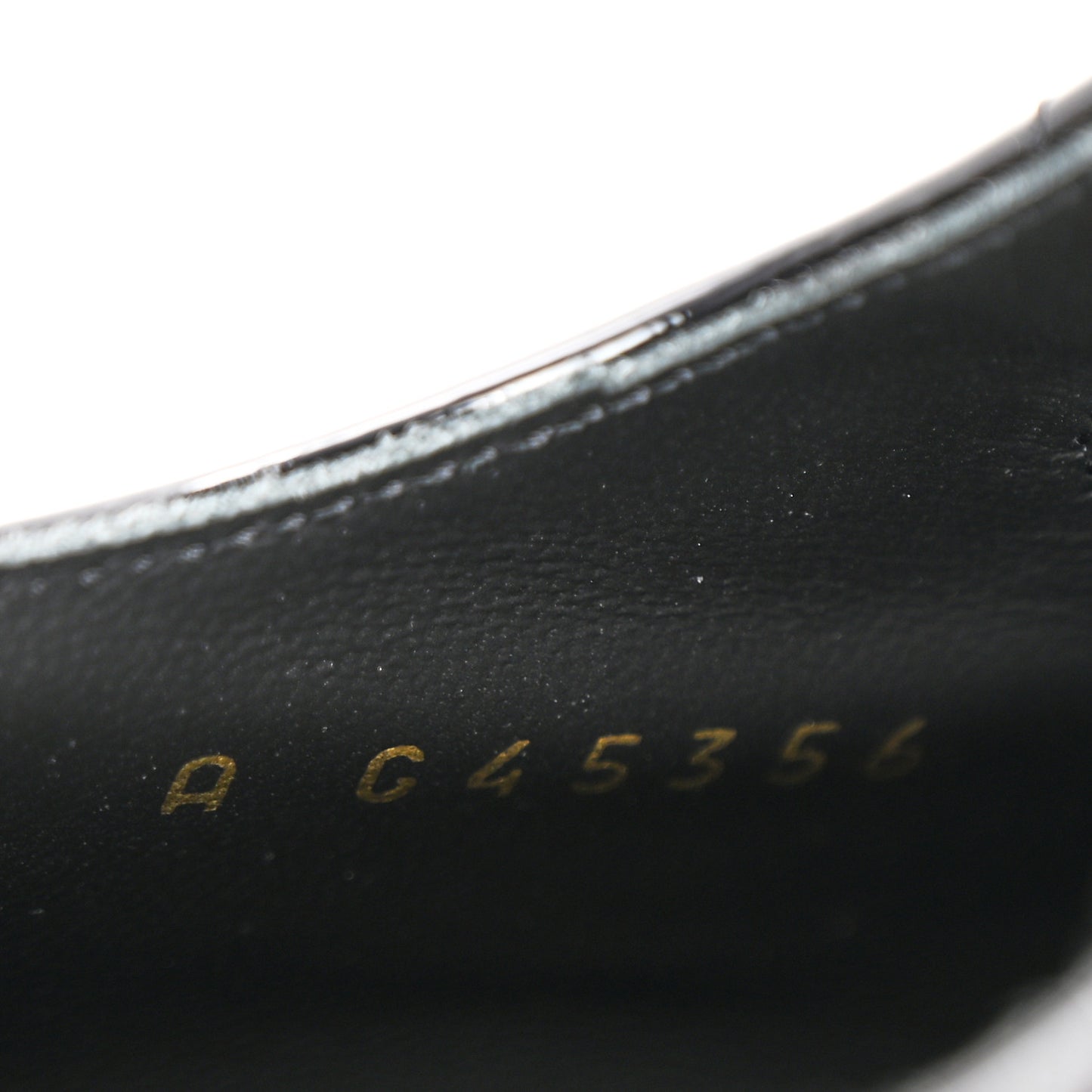 Patent Calfskin Grosgrain CC Mary Jane Pumps 39.5 Black