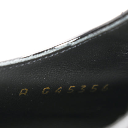 Chanel Patent Calfskin Grosgrain CC Mary Jane Pumps 39.5 Black 9 of 10
