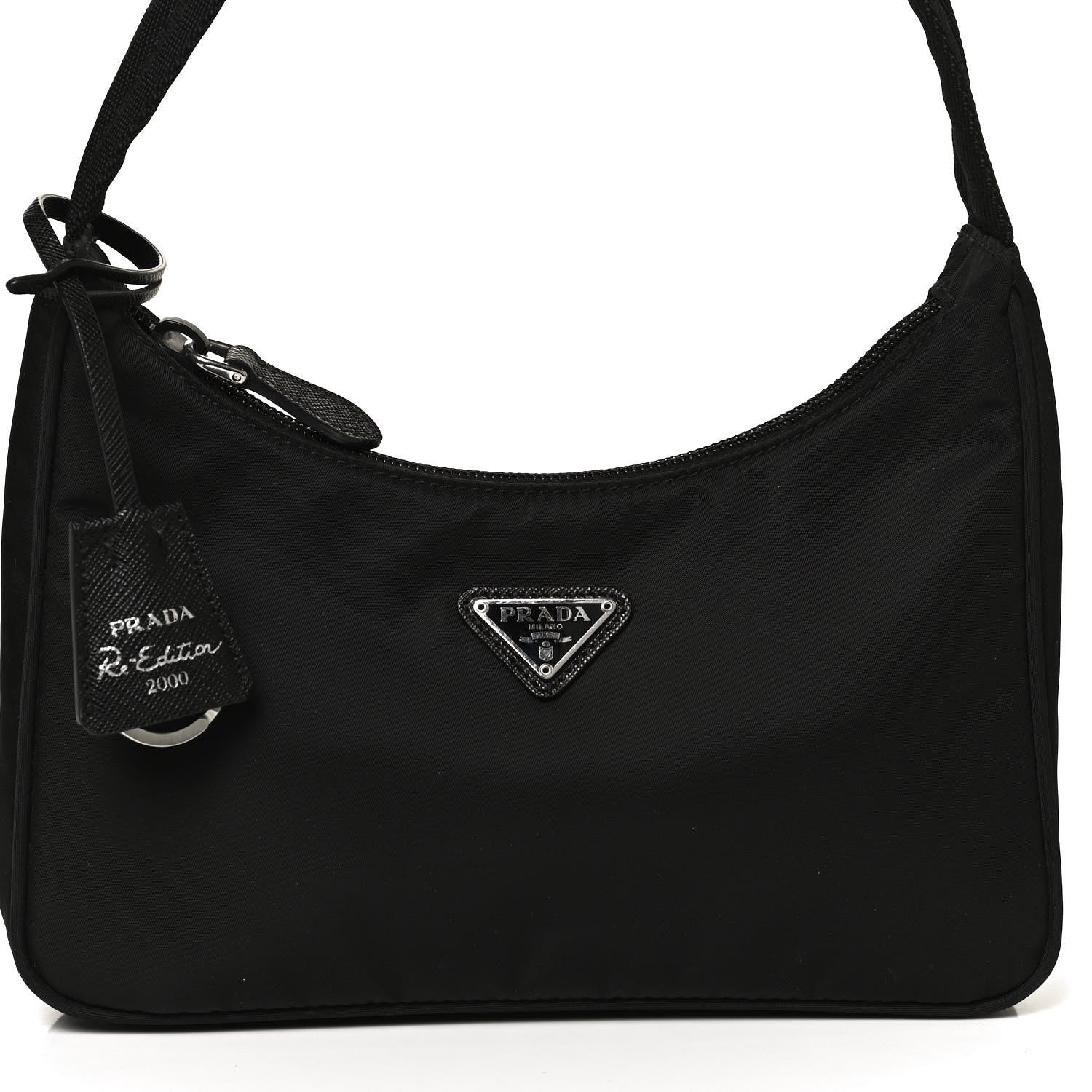 Prada Tessuto Nylon Mini Re-Edition 2000 Bag Black 12 of 12