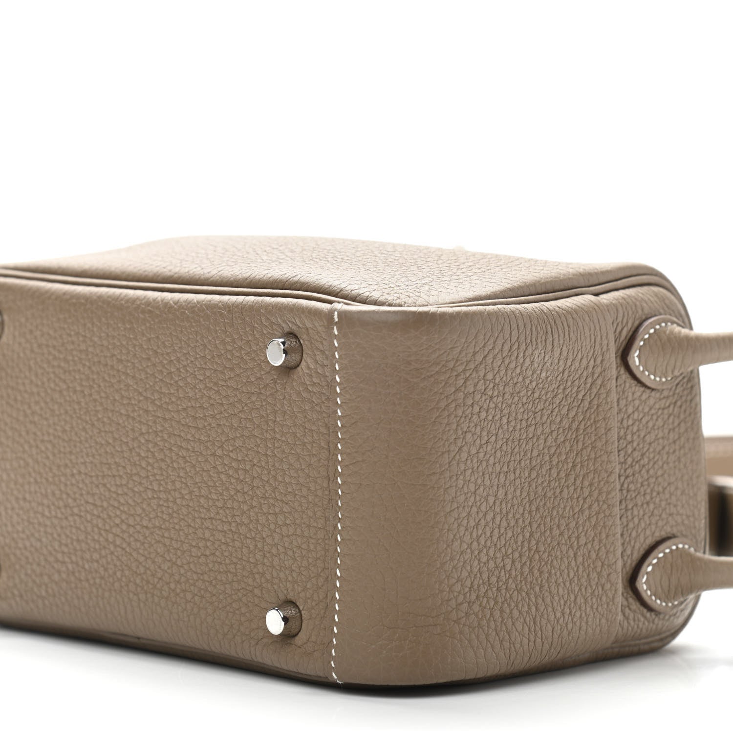 Hermes Taurillon Clemence Mini Lindy 20 Etoupe 10 of 11