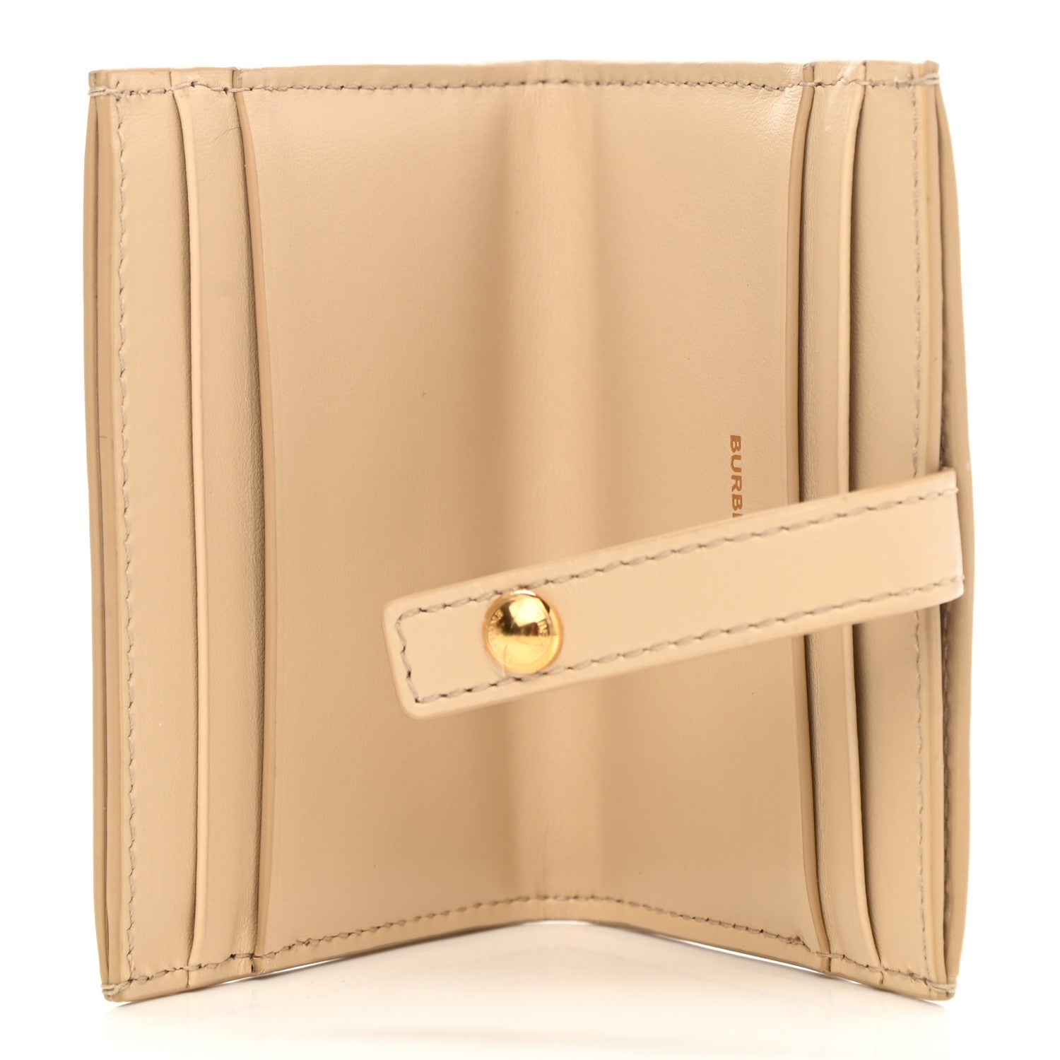 Burberry Coated Canvas House Check Folding Wallet Beige 5 of 8