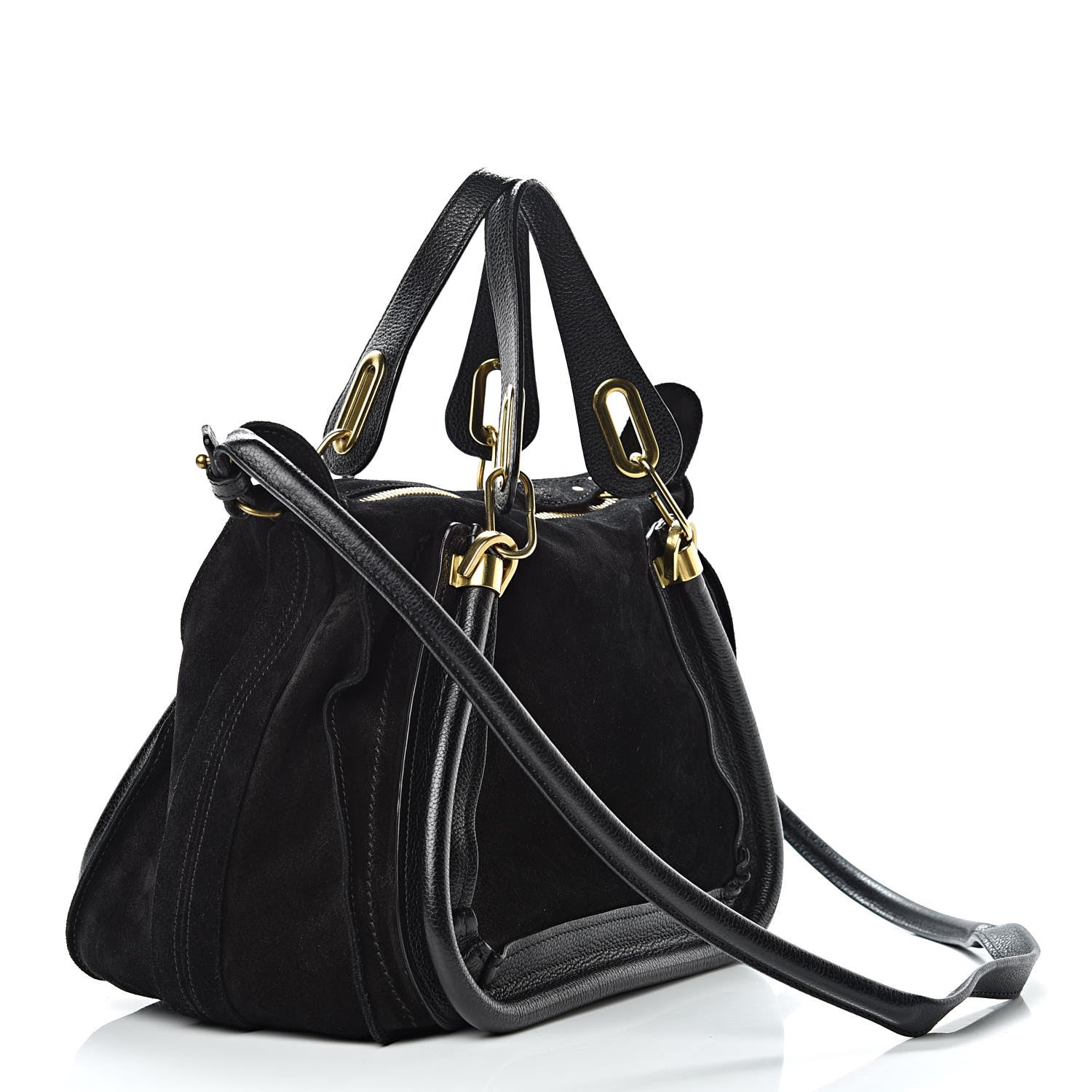 Chloe Suede Calfskin Small Paraty Black 3 of 16