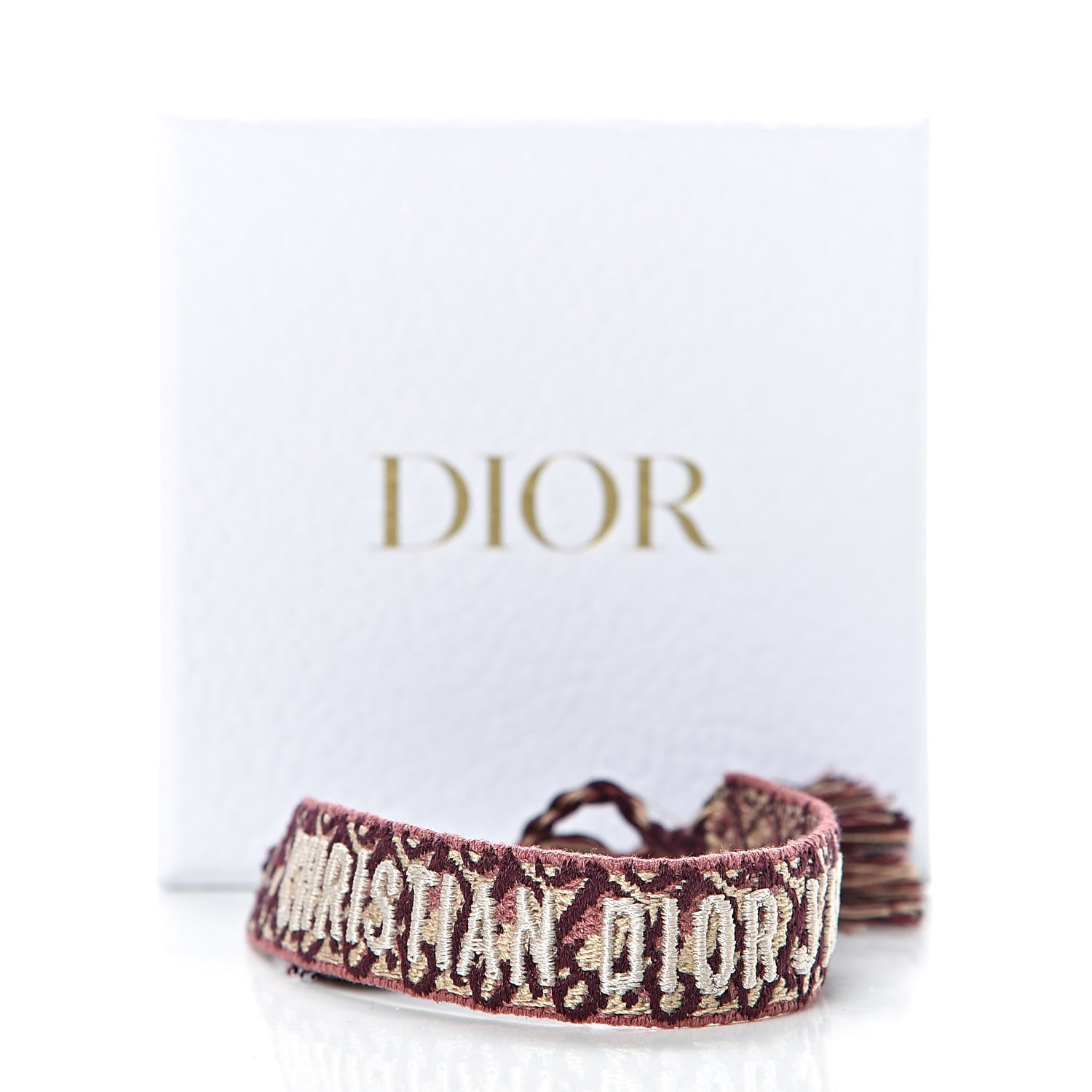 Christian Dior Woven Cotton J'Adior Friendship Bracelet 4 of 4
