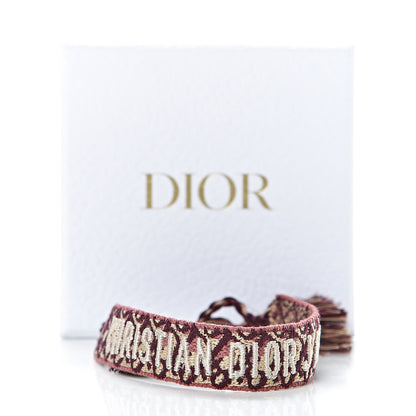 Christian Dior Woven Cotton J'Adior Friendship Bracelet 4 of 4