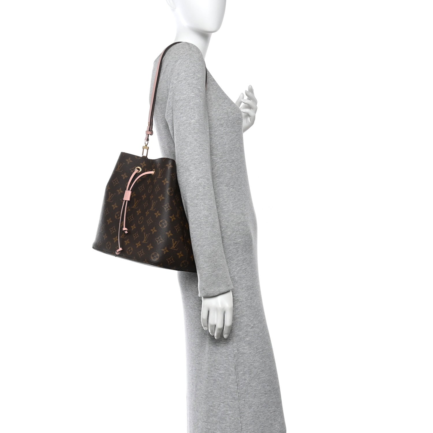 Louis Vuitton Monogram Neonoe MM Rose Poudre 2 of 13