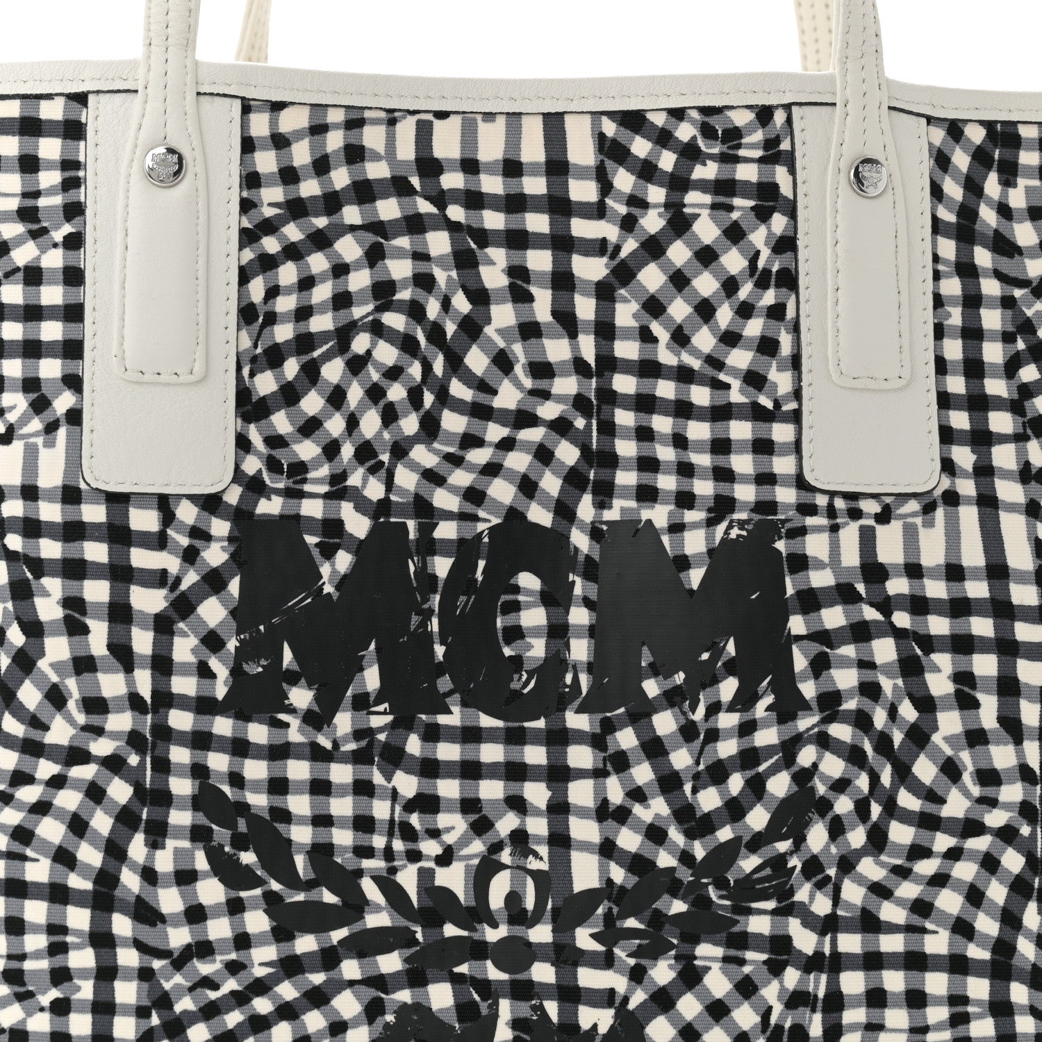 MCM Visetos Medium Liz Reversible Shopper Tote White 11 of 16