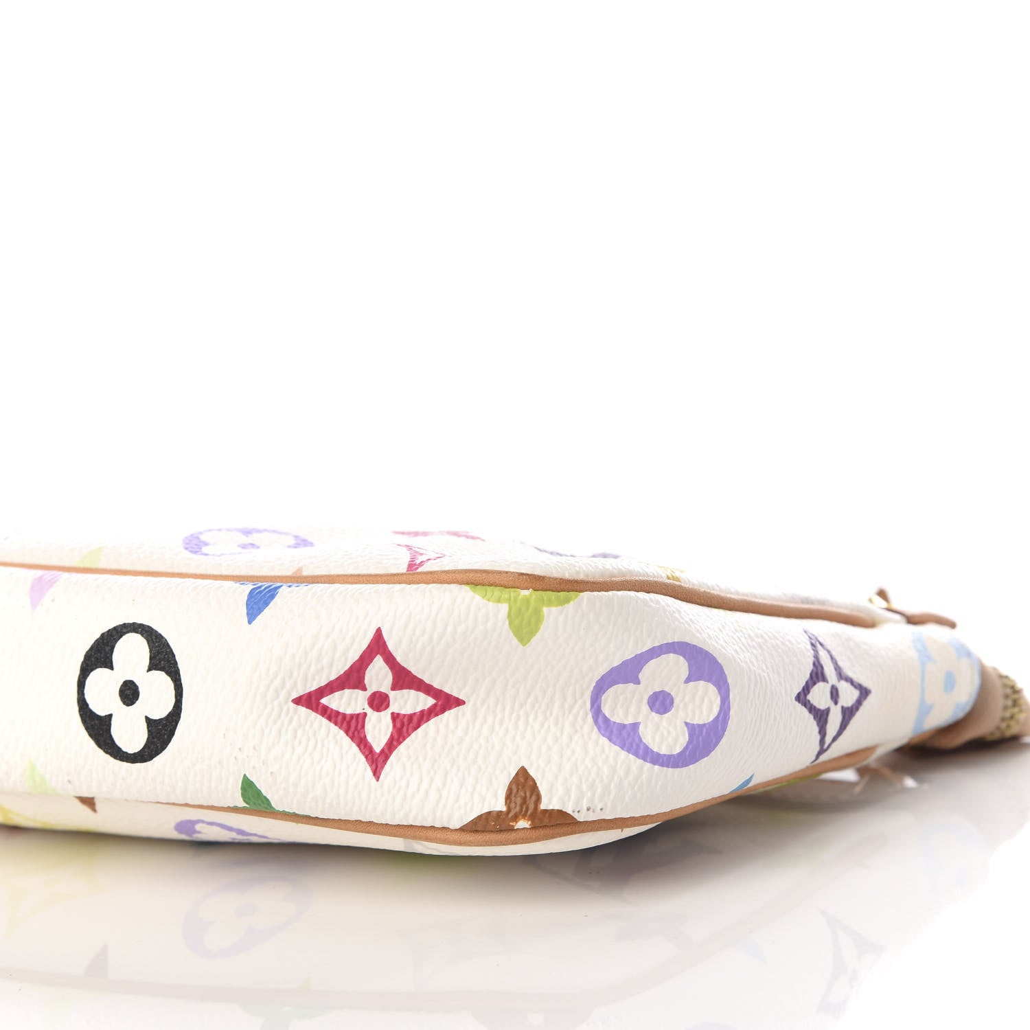Louis Vuitton Monogram Multicolor Pochette Accessories White 10 of 11