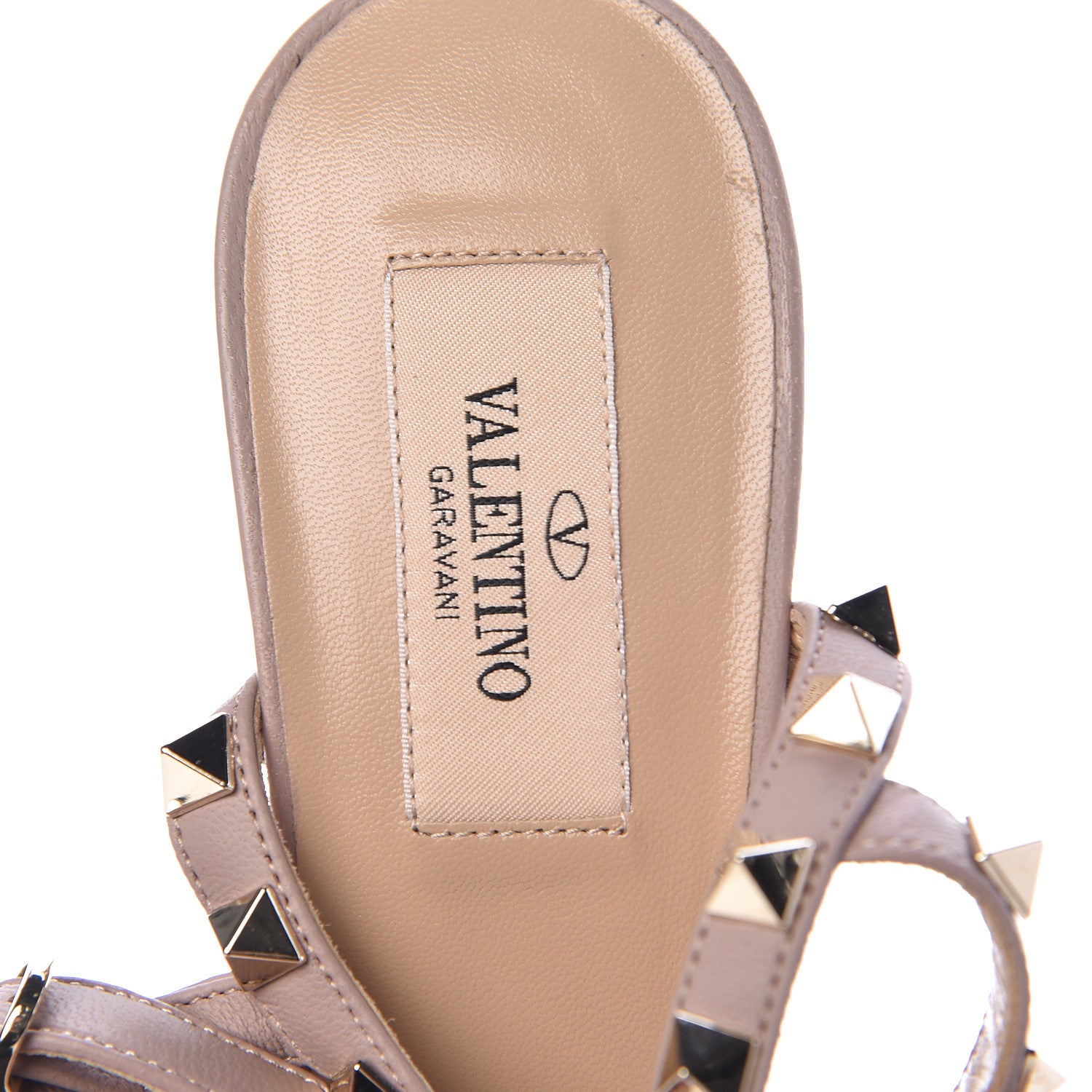 Valentino Garavani Patent Rockstud Ankle Strap 65mm Pumps 37.5 Skin Sorbet Poudre 8 of 9