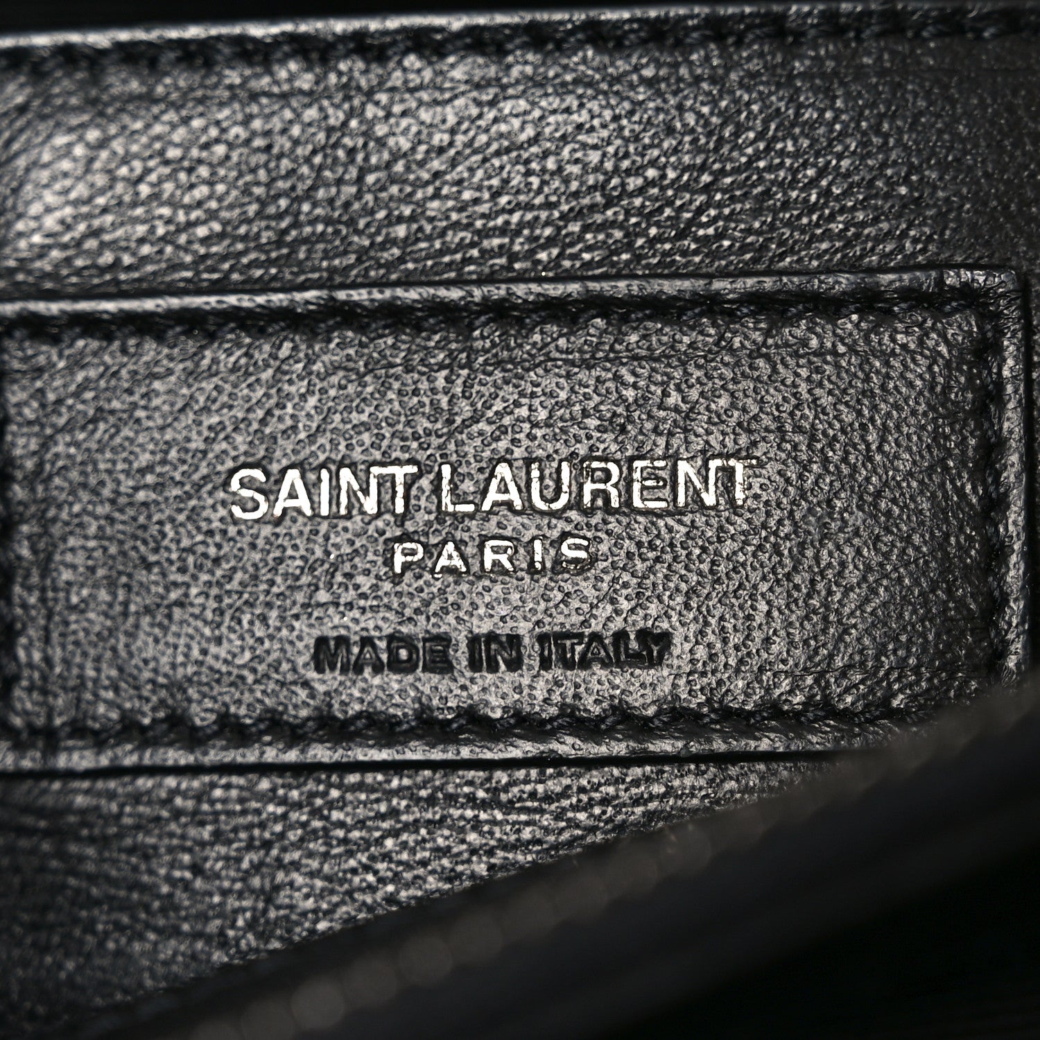 Saint Laurent Sheepskin Matelasse Chevron Monogram Large College Bag Black 6 of 10