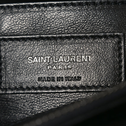 Saint Laurent Sheepskin Matelasse Chevron Monogram Large College Bag Black 6 of 10