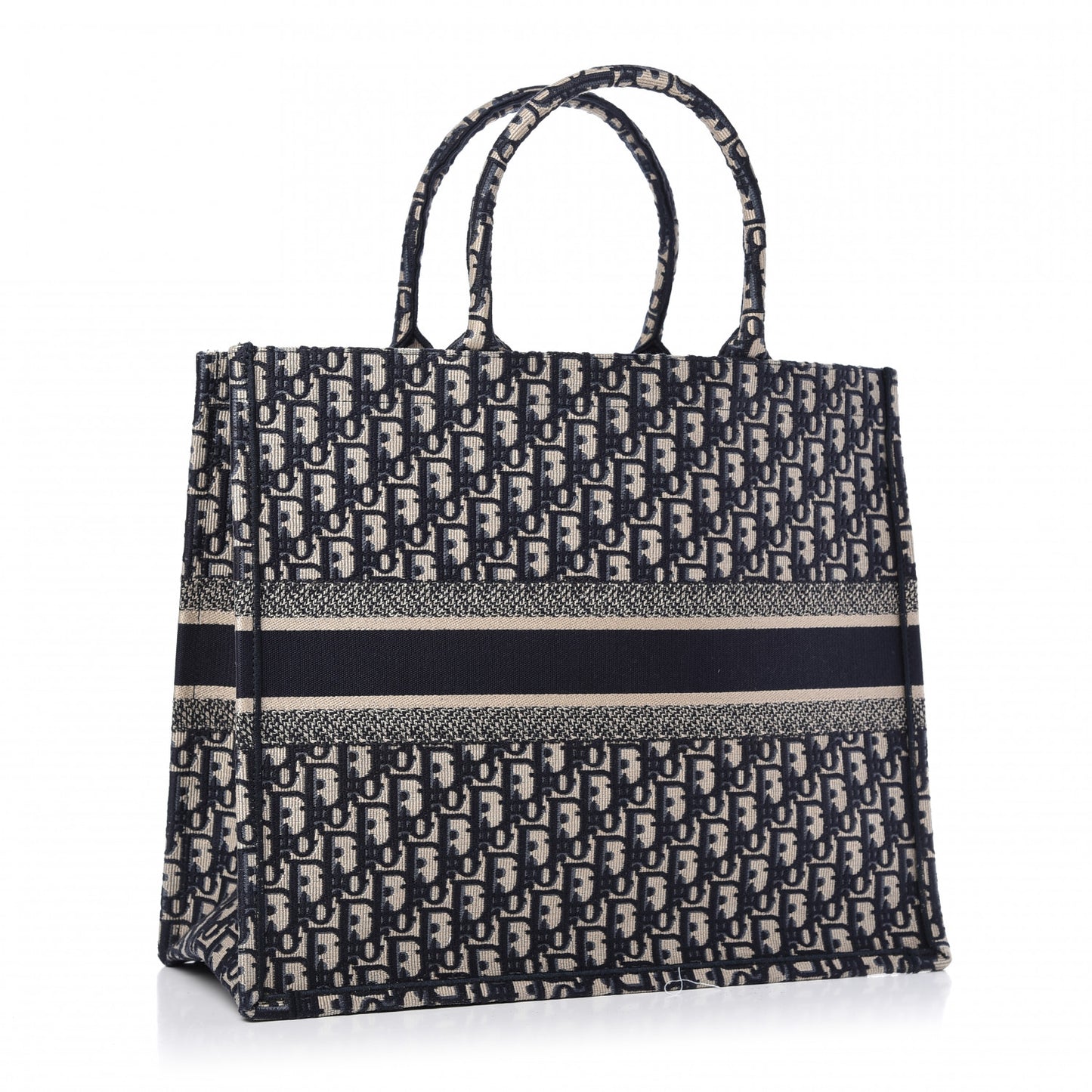 Oblique Book Tote Blue Multicolor