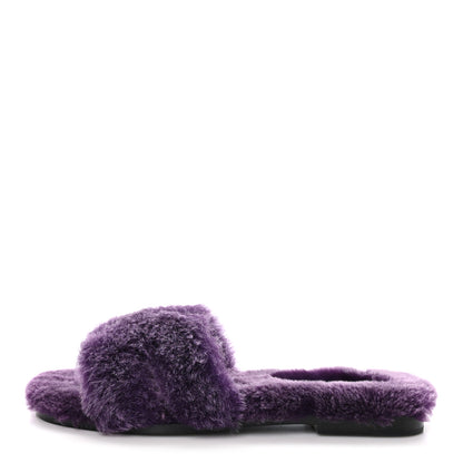 Hermes Woolskin Oran Sandals 36 Violet Fonce 1 of 8