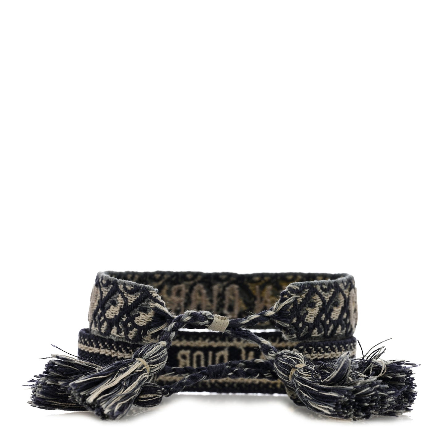 Woven Cotton J'Adior Friendship Bracelet Set Navy