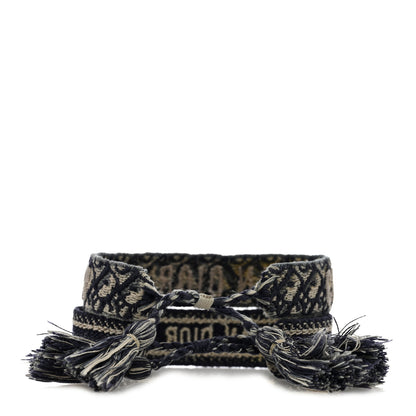 Christian Dior Woven Cotton J'Adior Friendship Bracelet Set Navy 3 of 3