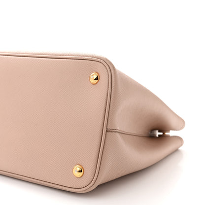 Prada Saffiano Cuir Medium Double Bag Cammeo Rosa 11 of 15