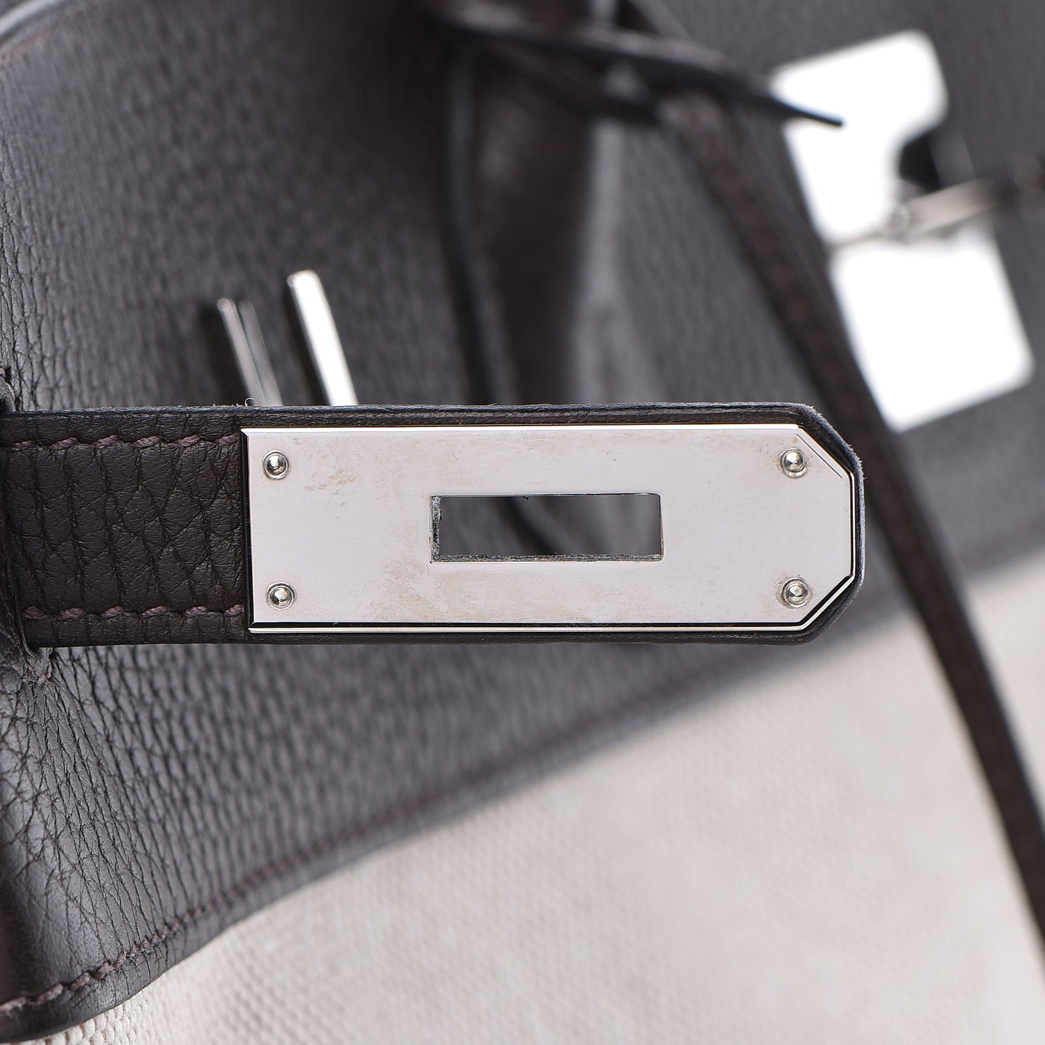 Hermes Toile Togo Birkin 40 Chocolate 25 of 37