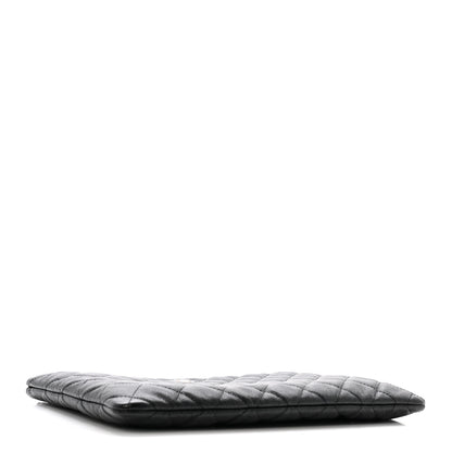 Chanel Caviar Quilted Medium Cosmetic Case Black 4 of 11