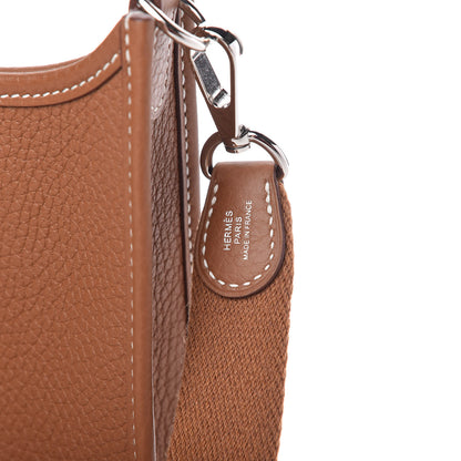 Hermes Taurillon Clemence Evelyne TPM Gold 9 of 10
