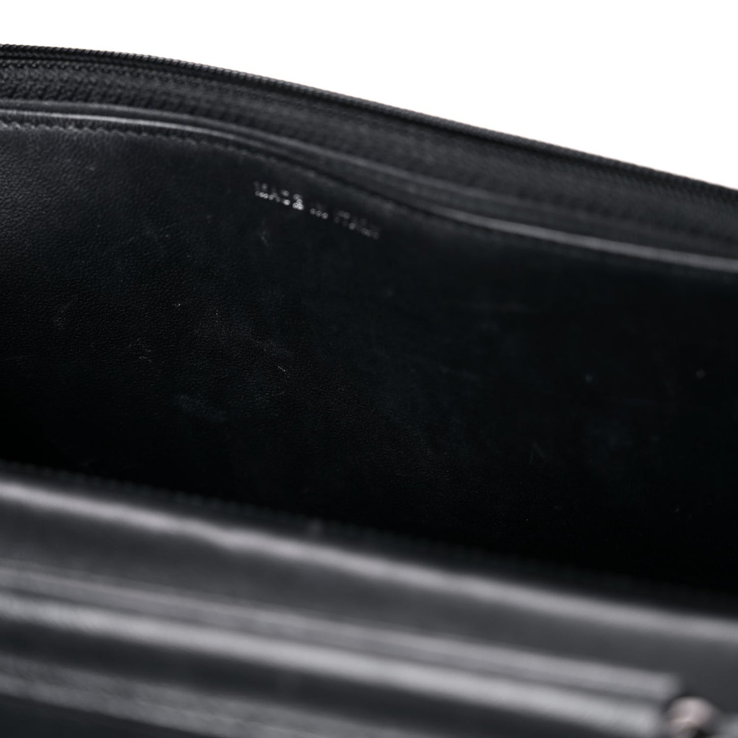 Lambskin Quilted Boy Wallet On Chain WOC Black