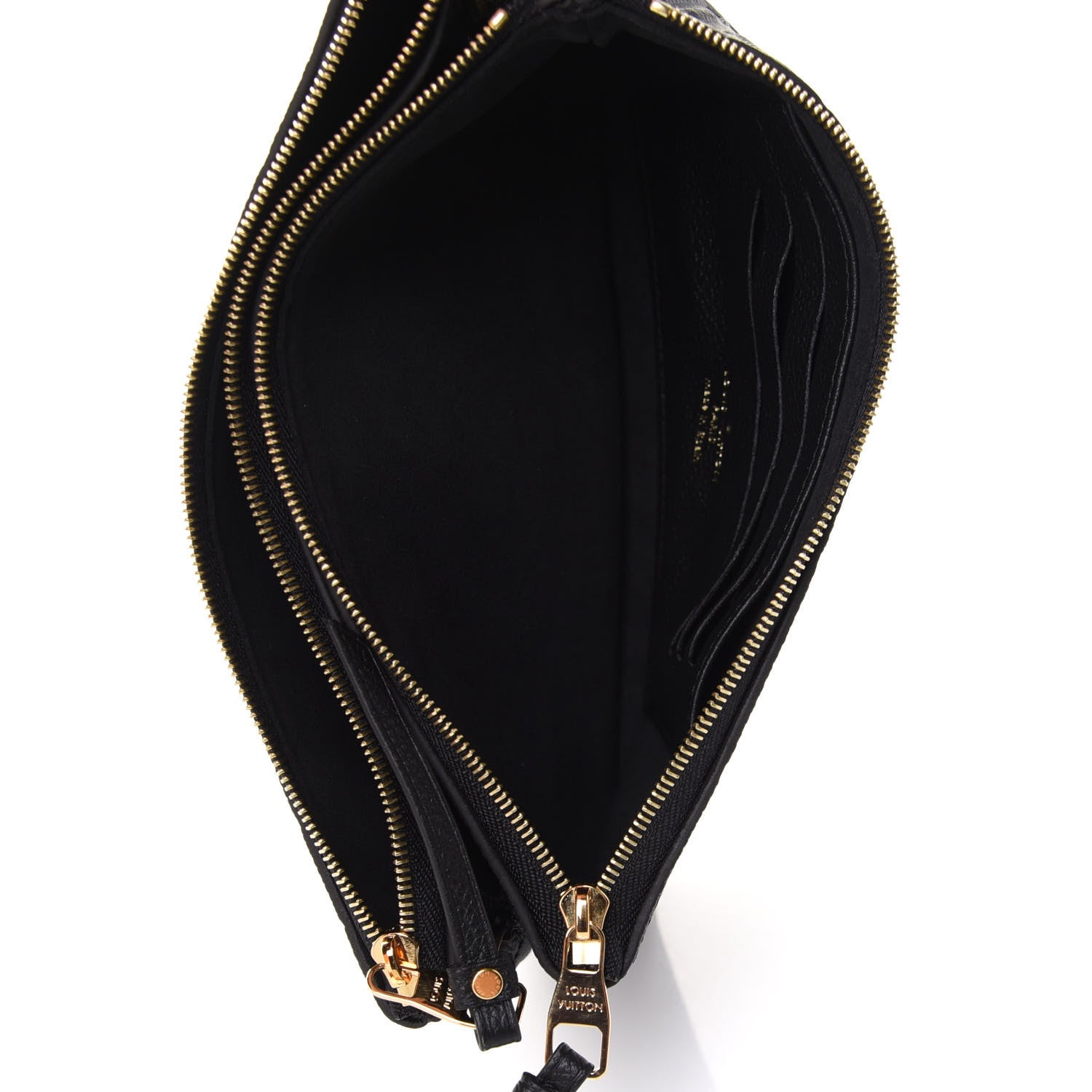 Louis Vuitton Empreinte Double Zip Pochette Black 8 of 22