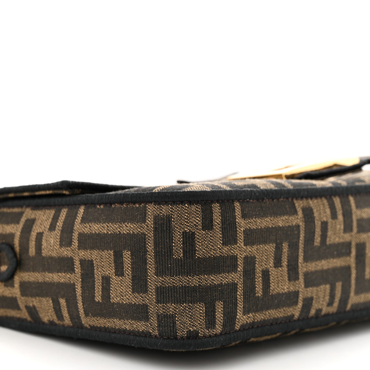 Fabric Jacquard FF 1974 Medium Baguette Tobacco Moro Black