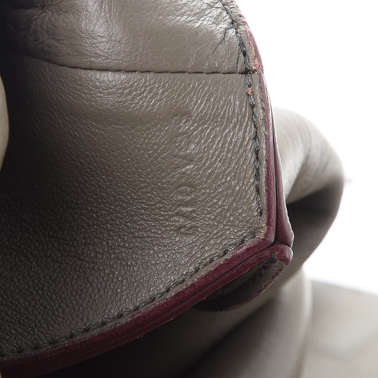 Calfskin Suede All Soft Shoulder Bag Burgundy