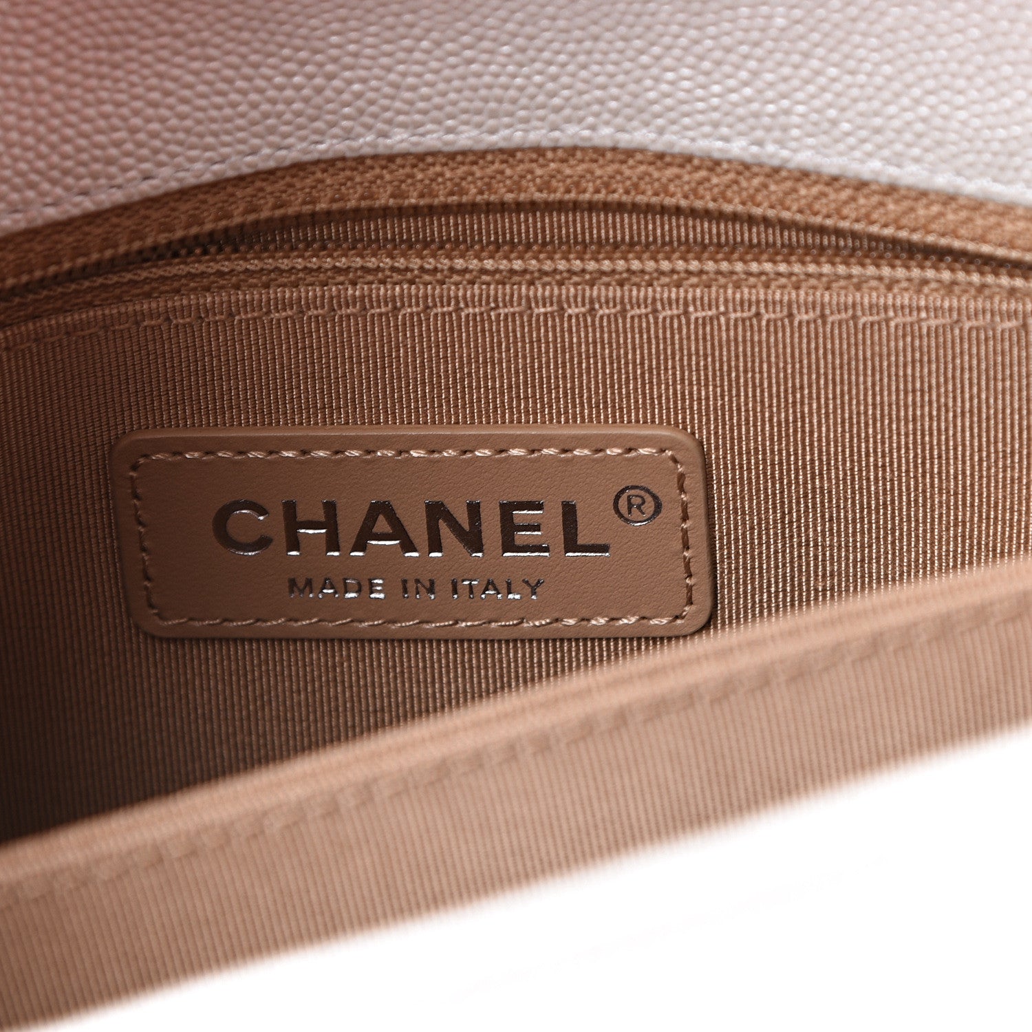 Chanel Iridescent Caviar Chevron Quilted Mini Coco Handle Flap White 5 of 10