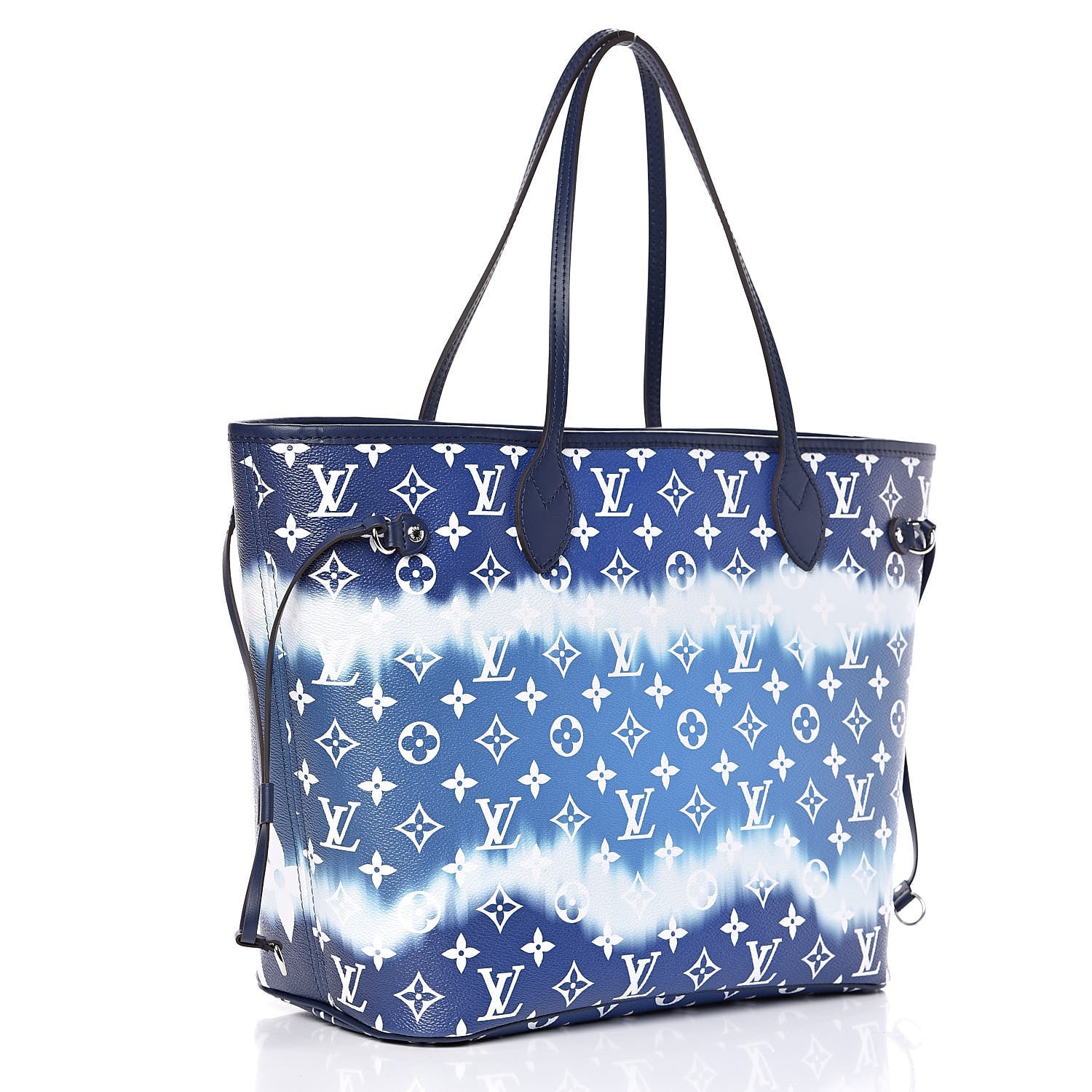 Louis Vuitton Monogram Escale Neverfull MM Blue 3 of 9