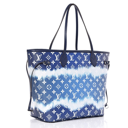 Louis Vuitton Monogram Escale Neverfull MM Blue 3 of 9