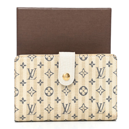 Louis Vuitton Mini Lin Croisette French Purse Wallet Blue 12 of 12