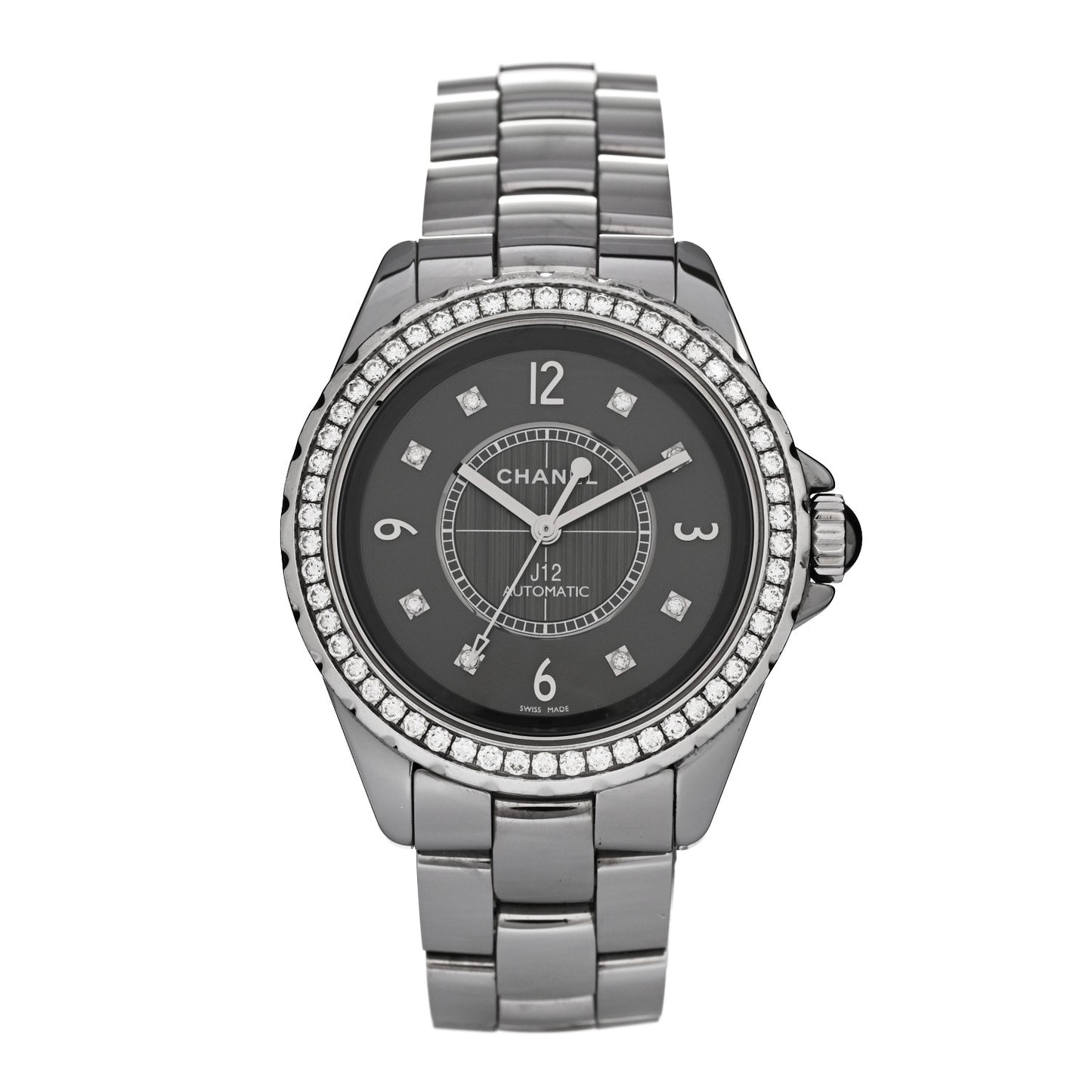 Titanium Ceramic Diamond Bezel 38mm J12 Automatic Watch
