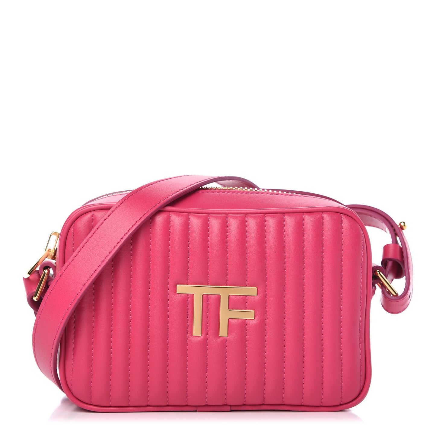 Bos Taurus Calfskin Quilted TF Camera Bag Cabaret