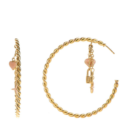 Louis Vuitton Sweet Monogram Creole Hoop Earrings Gold 1 of 5