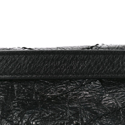 Saint Laurent Crinkled Calfskin Matelasse Monogram Medium Niki Chain Satchel Black 9 of 12