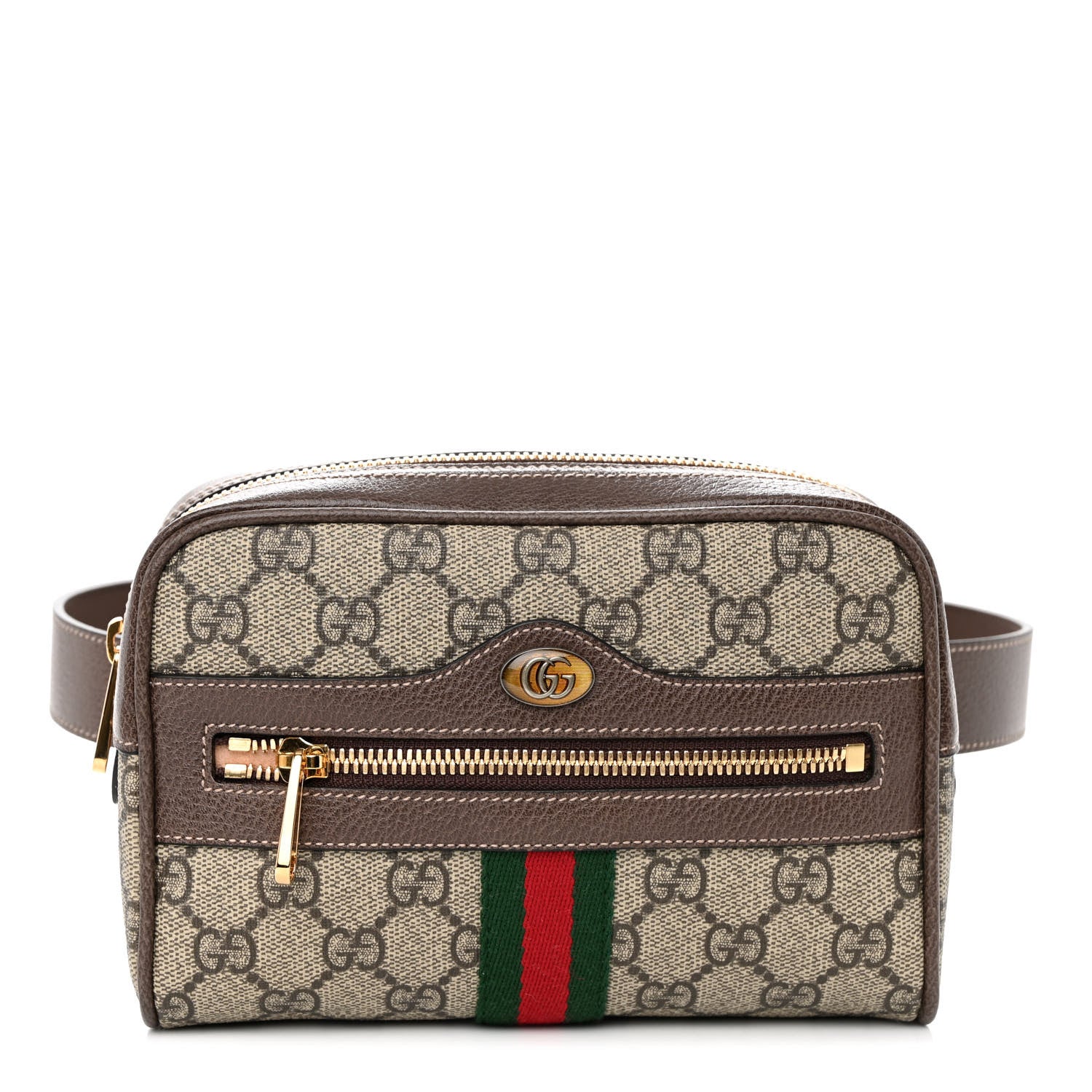 Gucci GG Supreme Monogram Small Ophidia Belt Bag 75 30 Dark Brown 1 of 10