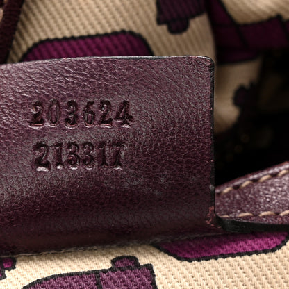 Gucci Guccissima Studded Medium Pelham Shoulder Bag Purple 7 of 11