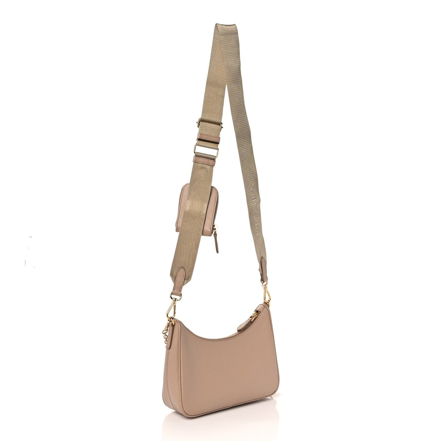 Saffiano Re-Edition 2005 Shoulder Bag Cammeo Beige