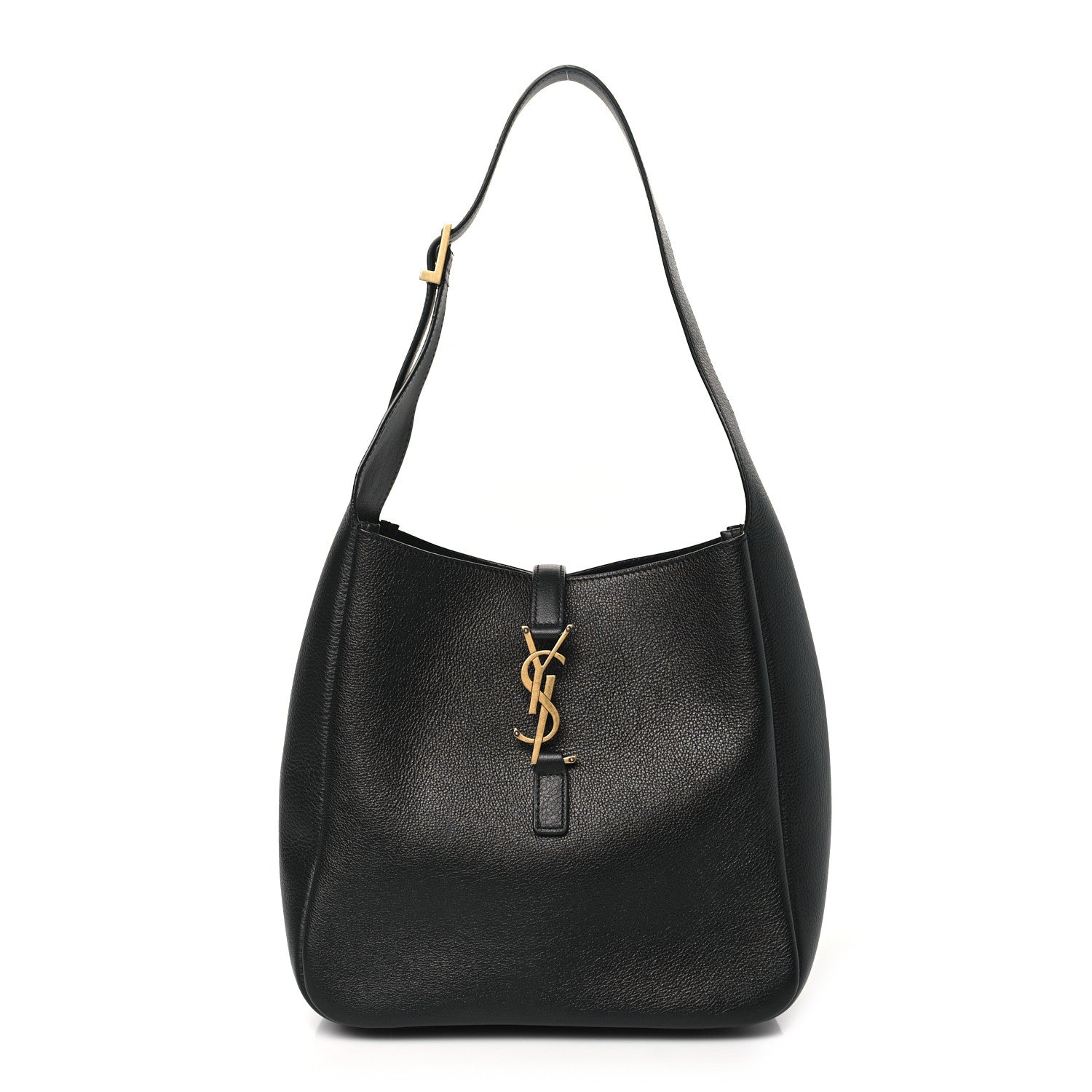 Saint Laurent Smooth Calfskin Small Le 5 A 7 Soft Hobo Black 1 of 9