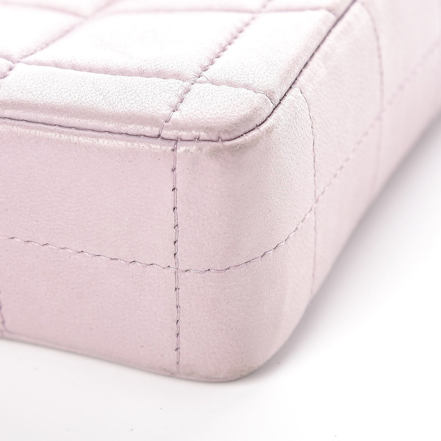 Lambskin East West Chocolate Bar Flap Pink
