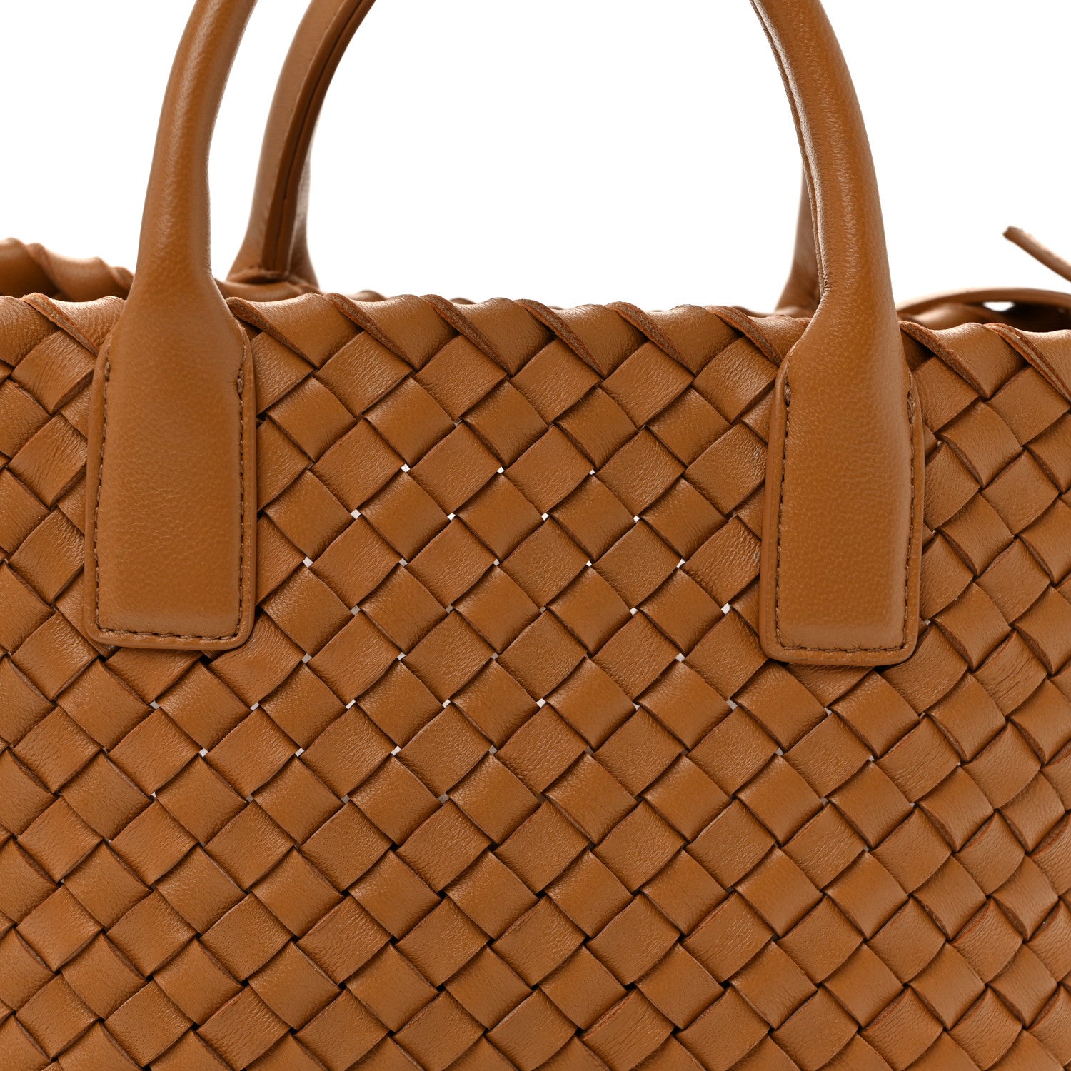 Bottega Veneta Nappa Intrecciato Mini Cabat Caramel 8 of 10