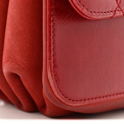 Chanel Iridescent Calfskin Quilted Small Straight Lined Flap Red 15 of 17