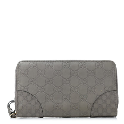Gucci Guccissima Signature Microguccissima Bree Zip Around Wallet Storm Grey 1 of 5