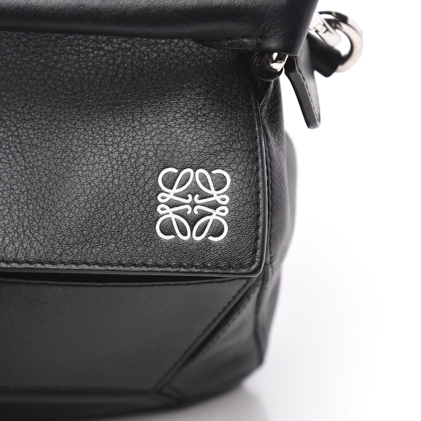 Calfskin Small Puzzle Bag Black