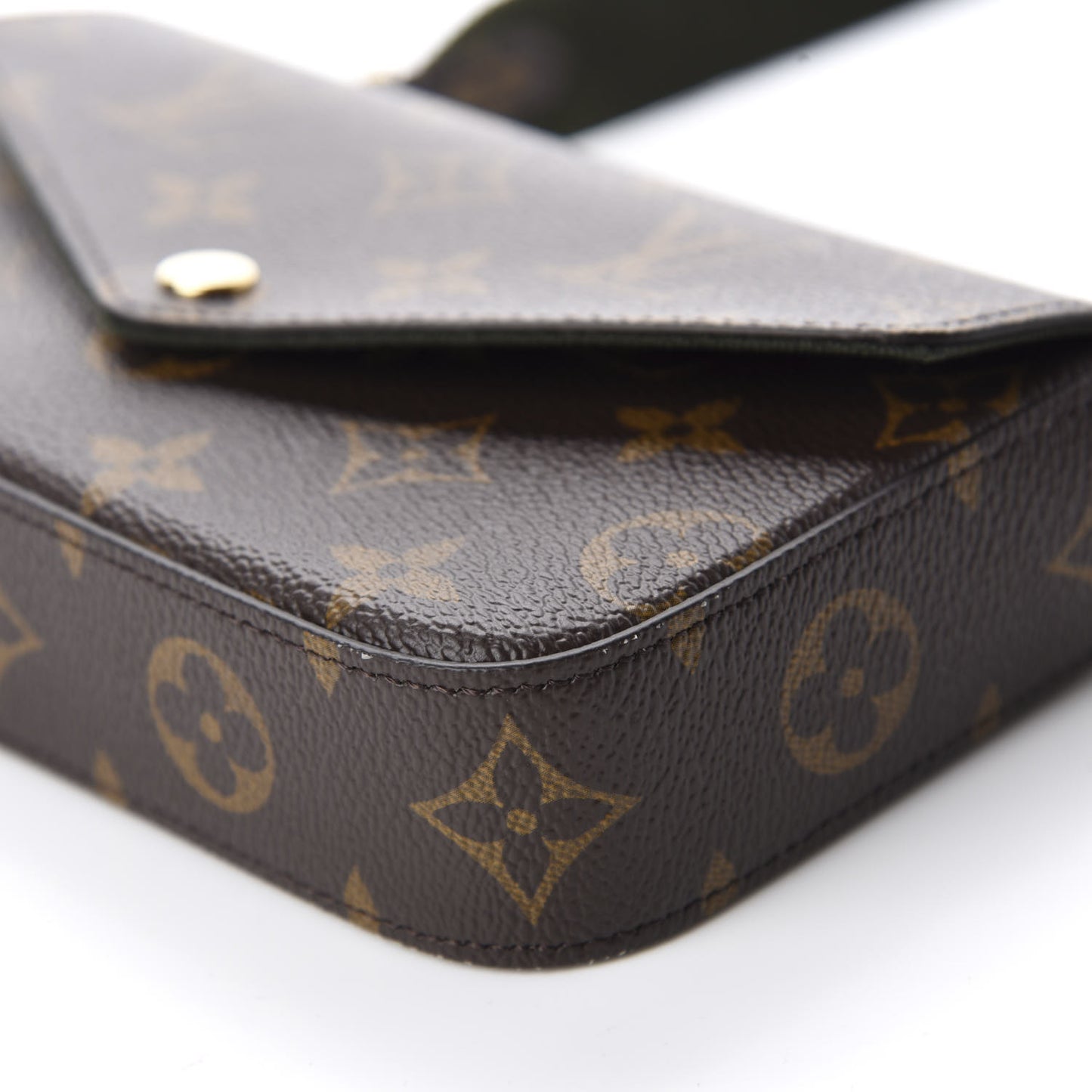 Monogram Felicie Strap & Go Kaki