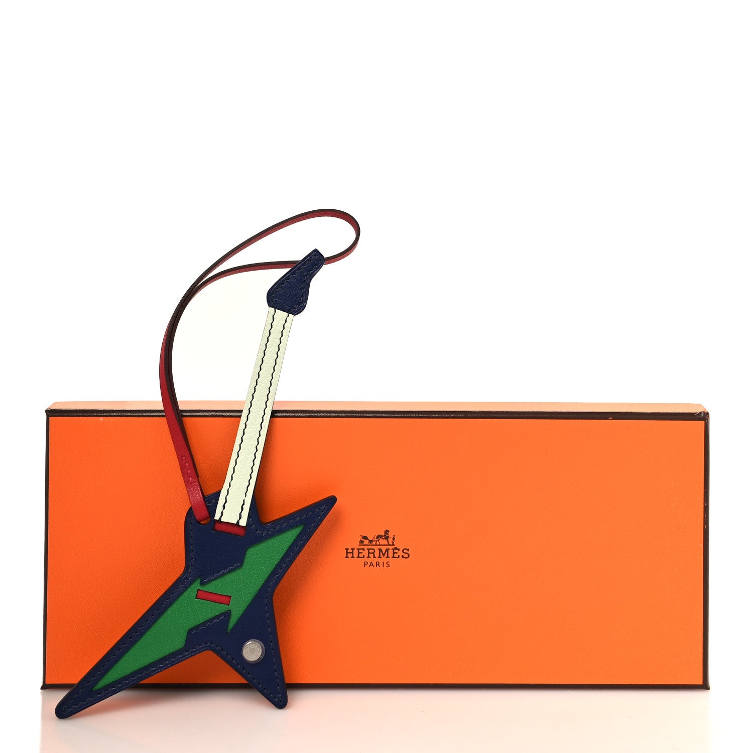 Hermes Tadelakt Swift Chamkila Mysore Rock Bag Charm Bleu Saphir Bambou Vert Fizz Rouge Piment 5 of 5
