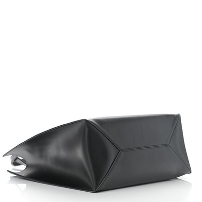 Givenchy Calfskin Logo Debossed Medium Shopper Tote Black 4 of 10