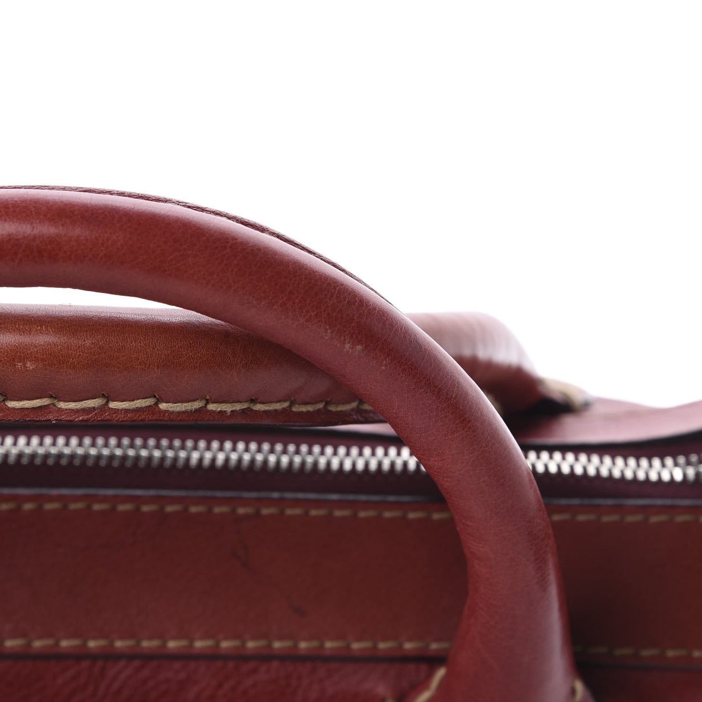 Calfskin Edith Satchel Whiskey