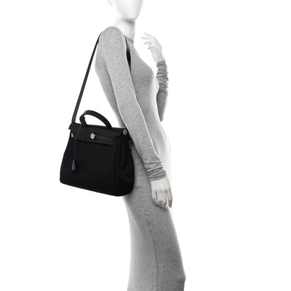 Hermes Military Toile Vache Hunter Herbag Zip Retourne 31 PM Black 2 of 13