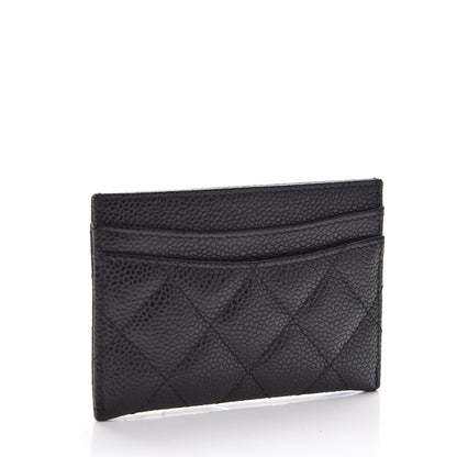Chanel Caviar Quilted Card Holder Black 3 of 9